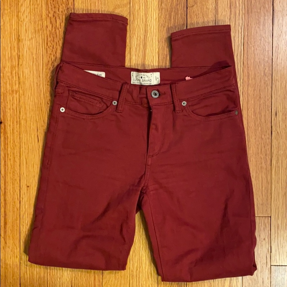 Red Jean Legging